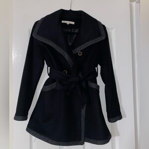 Black trench coat. Brand: Kenneth Cole